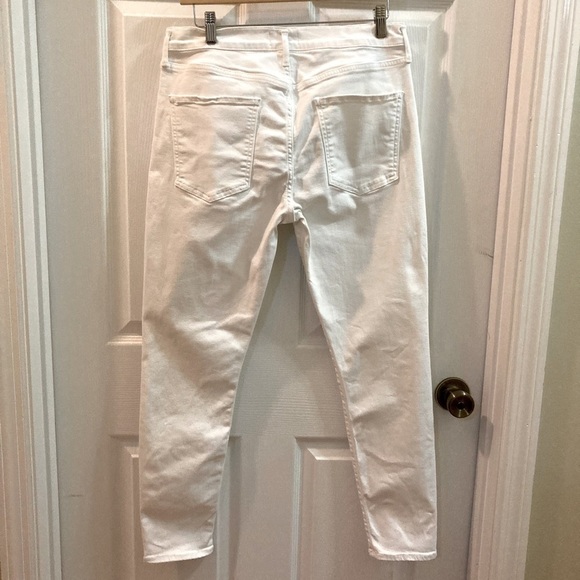NEW!!! AGOLDE Sophie Mid-Rise Ankle Phantom white skinny jeans, stretch, Size 32 - Picture 4 of 8